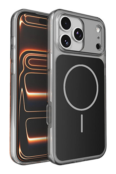 Fuchsia Bruma Magneticsafe Cover Compatible with iPhone 17 Pro Max - Black