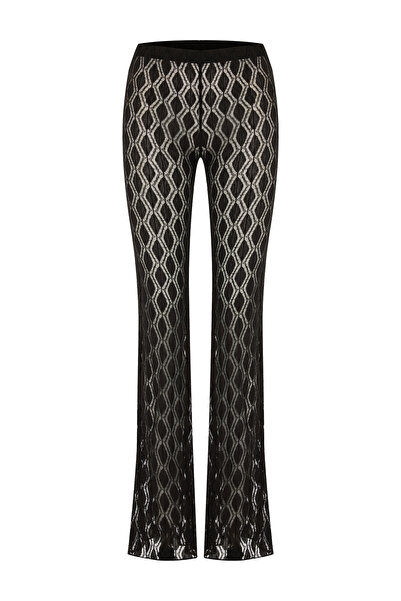AQUELLA Lace Black Beach Pants