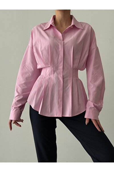 Quzu Shirring Detailed Shirt