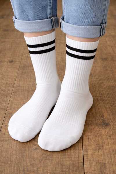 Moonrise Socks Спортни чорапи бели 3 чифта безшевни с хавлиена подметка