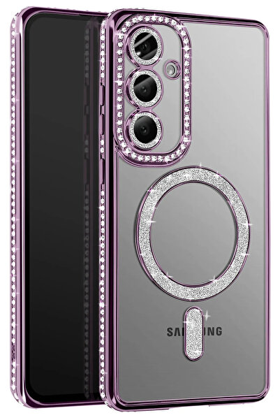 Fuchsia Joke Glittery Magneticsafe Case Compatible with Samsung Galaxy S26 - ...