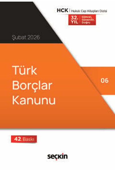 Seçkin Yayıncılık Türk Borçlar Kanunu (Cep Kitabı) (Yayına Hazırlayan) 42. Ba...