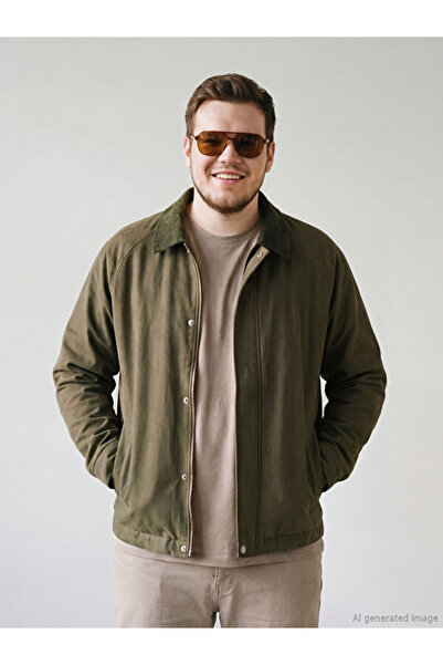 LC Waikiki Rmz Gi̇yi̇m Farkiyla Standardfit Velvet Roba Collar Men's Coat