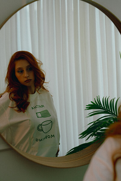 RELAXED TEE MATCHA MORNING TİŞÖRT