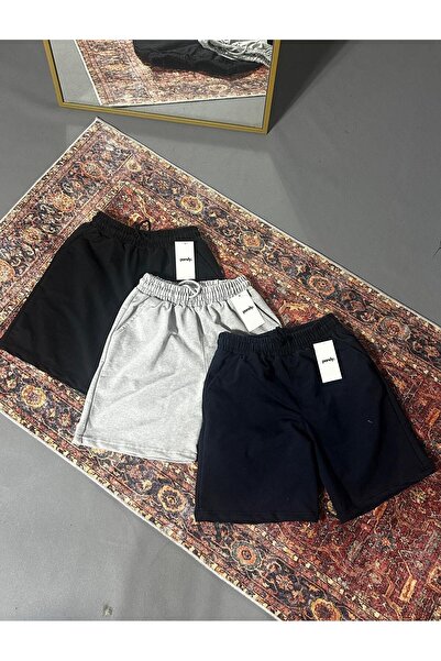 KİMSE GÖRMEDEN Sport Shorts Comfortable Fit Unisex Men's - 3Pcs Set of 3