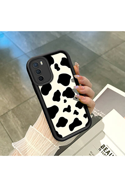 ucuc Oppo A16/A16S Uyumlu Siyah Silikon Kılıf Darbeye Dayanıklı Kamera Korumalı