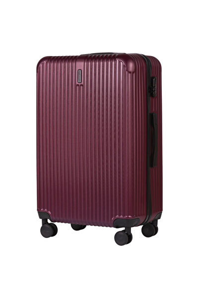 WINGS BRAND WINGS Egret Expandable 28" Burgundy Suitcase with Lock & 360° Wheels