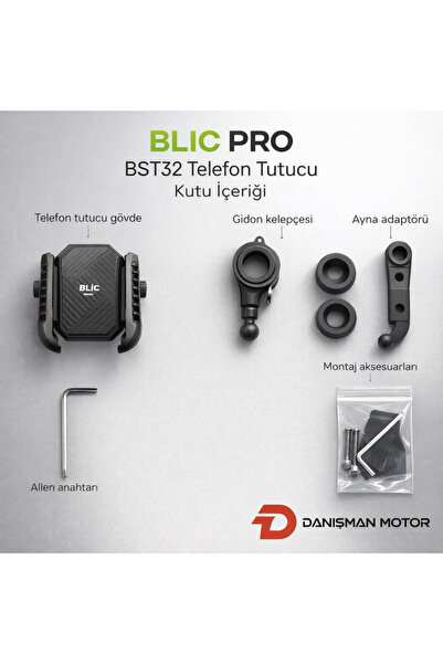 Blic Pro BST32 Motosiklet Telefon Tutucu