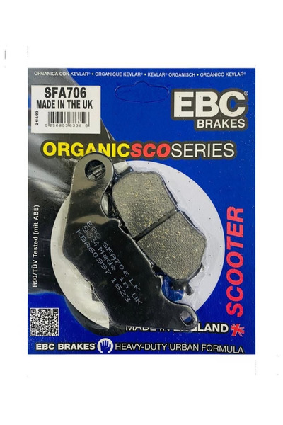 EBC YAMAHA XMAX 250 2017-2024 ORGANİK ARKA FREN BALATASI SFA706