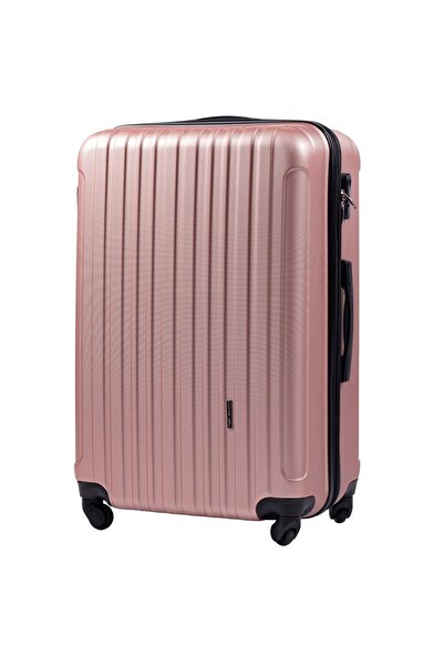 WINGS BRAND Expandable Large 28'' Rose Gold Travel Suitcase Wings Flamingo Se...