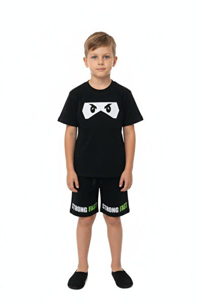 Bidani - Boys Pajama Set – Short Sleeve T-Shirt & Shorts, 4–8 Years