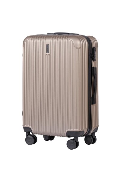 WINGS BRAND Valiză medie Wings Egret 24" cu extensie - Auriu șampanie