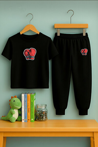 VODEXA Combinație trening și tricou pentru băieți |   Set de mănuși de box ro...