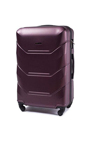 WINGS BRAND Valiză mare Wings Peacock 28" din ABS+, culoare vișinie, cu încui...