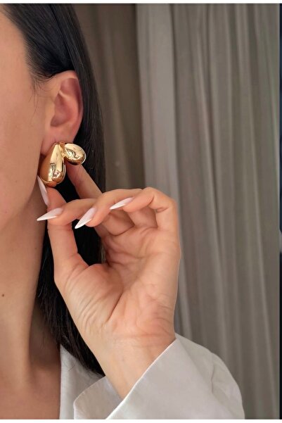 AychaAksesuar Steel Vip Gold Color Single Hole Double Appearance Bombelli Bot...