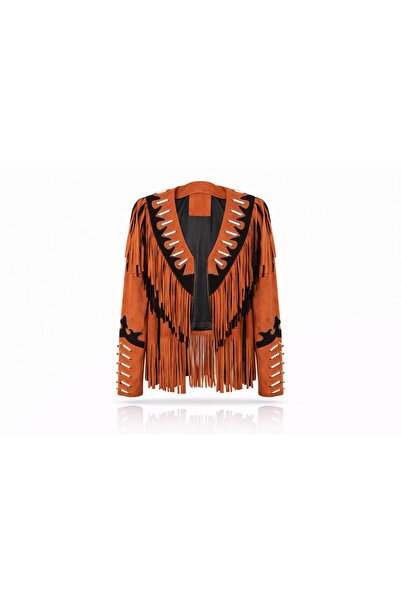 Bashaques Navajo Fringe Süet Ceket (%100 Deri)