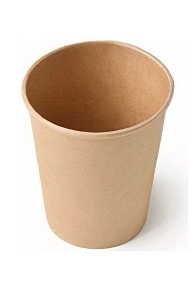 FEELİNG أكواب ورقية للاستخدام مرة واحدة، 50 قطعة، لون بني، 7 سم