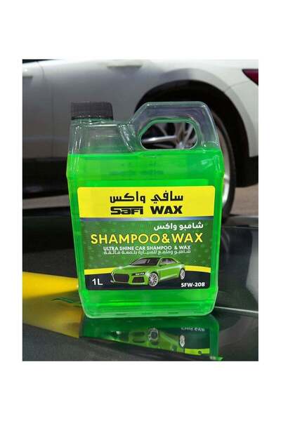 SAFI WAX Shampoo and Polish with Wax Formula for Car High Gloss Green Color 1...
