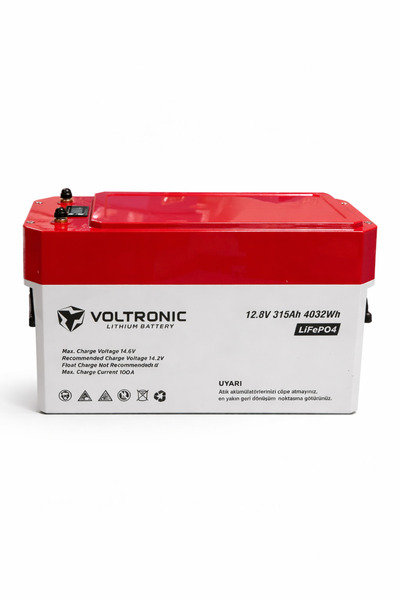 VOLTRONİC 12.8V 315 AH LİTYUM DEMİR FOSFAT AKÜ (Lifepo4)/ PRİZMATİK HÜCRELİ