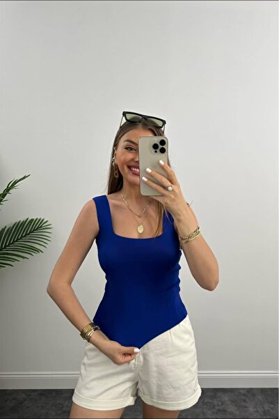 Emosın fashion Triko kare yaka atlet