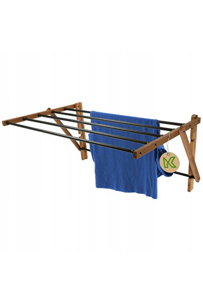 KADAX Uscător de rufe din lemn pentru baie, montat pe perete, 85 cm