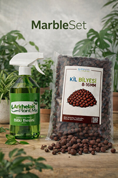 Arkhelais Bitki Besini ve Kil Bilyesi - Orkide Bakım Seti - Orkide Yenileme S...