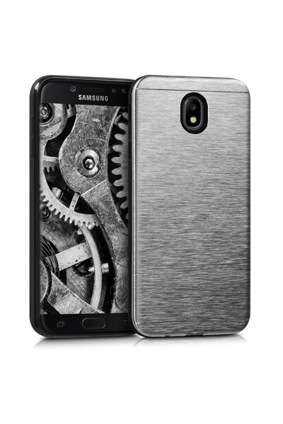 KWmobile Case for Samsung Galaxy J7 (2017), Aluminum, Silver, 43024.35