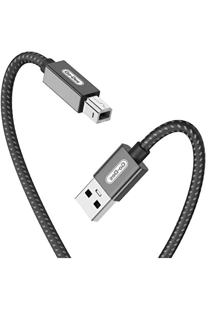 Go-Des كابل طابعة مضفر من نوع Go Des GD-HM836 USB-A إلى USB-B 2.0 بطول 2 متر