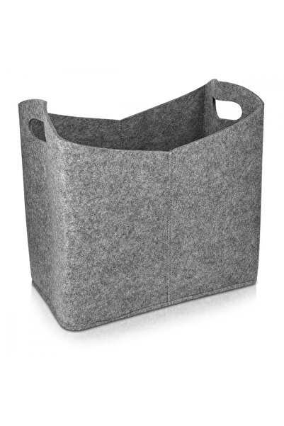 Navaris Basket felt storage basket, gray, 40 x 23 x 39.5 cm, 45832.19