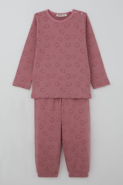 Breeze Baby Girl Pajama Set Sweet Apple Dream 9 Months-3 Years, Dried Rose