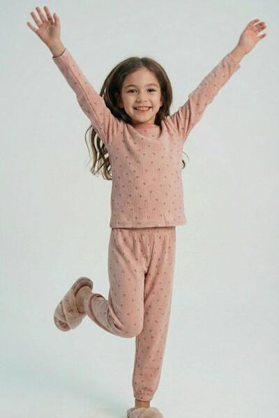 Breeze Devojčička pidžama set minimal mini Sa deznom 4-8 godina, roze suva