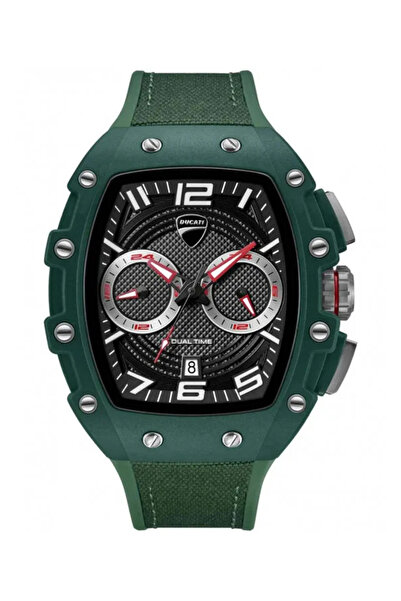 Ducati Corse DT013 Dual Time Green Combined Materials Strap
