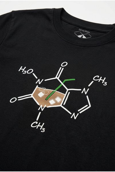 Satranç Medya Caffeine Code – the Scientific Power of Coffee Science T-Shirt