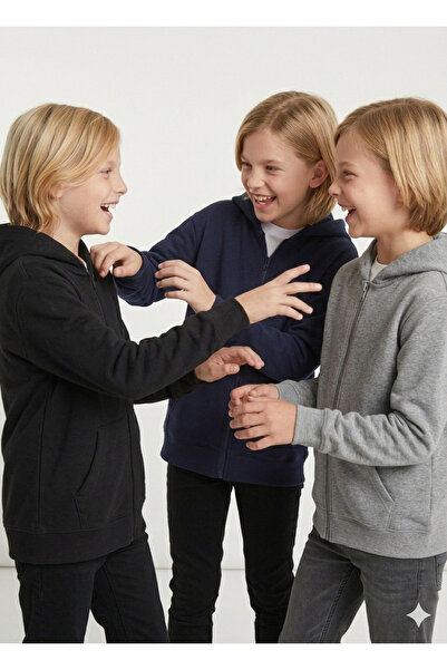 DANBİ 3 İplik B fără imprimeu Cardigan școlar pentru vârstele 5,6,7,8,9,10 an...