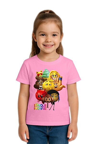 SEDİRLİ Unisex Emoji Printed Kids T-Shirt Cotton Count Combed Cotton Fabric