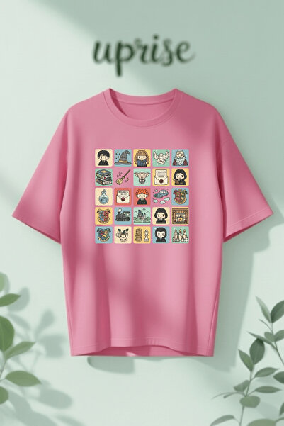 Vordevia Collage Printed Cotton Pieces Oversized T-Shirts