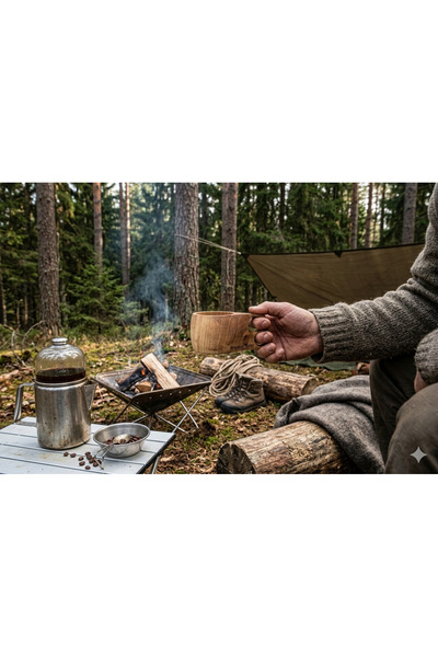 Muwody Toys Kuksa Ceviz Ağacından Bardak, Kamp Bardağı, Doğal Kupa Bardak, Do...