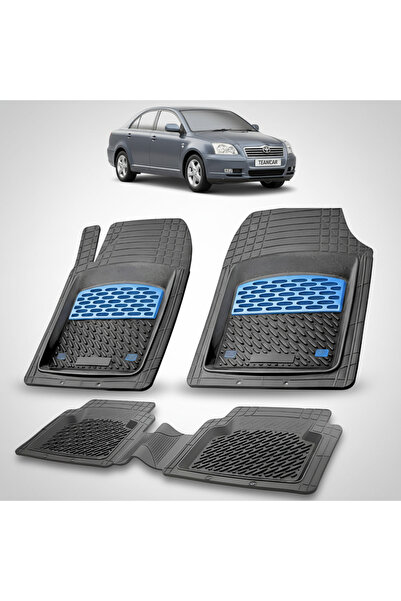 TEAMCAR Πατάκια δαπέδου συμβατά με Toyota Avensis T250 Liftback 2003-2006 | Μπλε