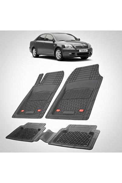 TEAMCAR Πατάκια δαπέδου Toyota Avensis T250 Συμβατά Sedan 2003-2006 | Μαύρα