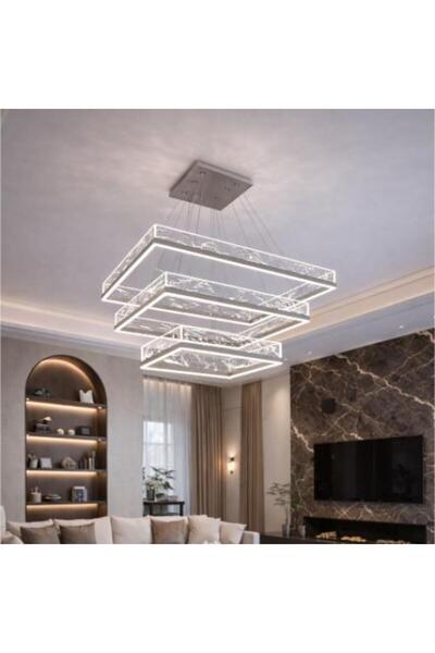 Genrics Modern Silver LED Ceiling Light – 3 Color Changing