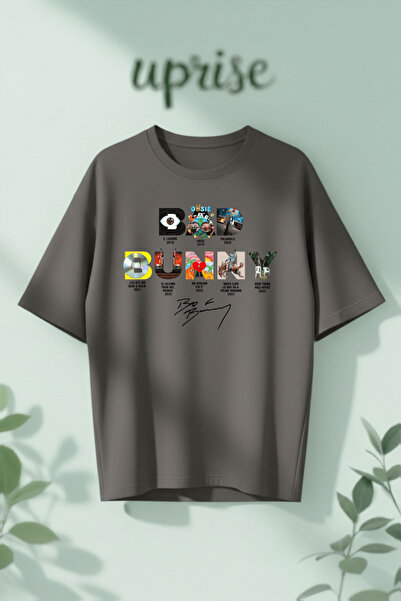 Vordevia Μπλουζάκι Bad Bunny με τύπωμα Βαμβάκι lu oversized