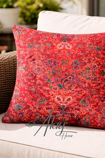 Atay Home غطاء وسادة أريكة بوهيم بنقشة إثنية ديكوري غطاء وسادة مقاس 43x43 سم ...