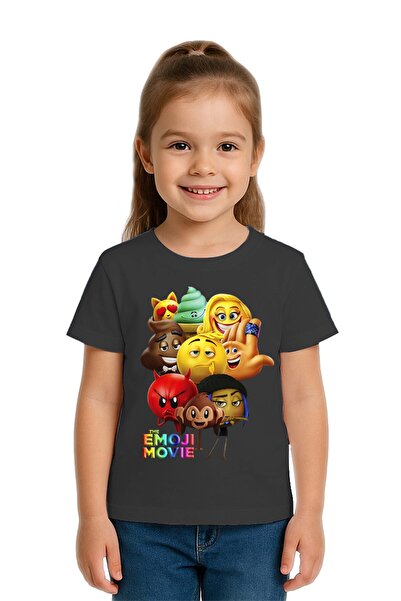 SEDİRLİ Tricou unisex Emoji cu imprimeu pentru copii, bumbac moale piese din ...