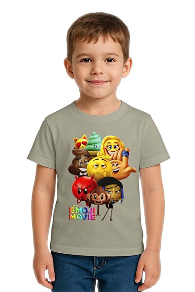 SEDİRLİ Tricou unisex Emoji cu imprimeu pentru copii, bumbac moale piese din ...