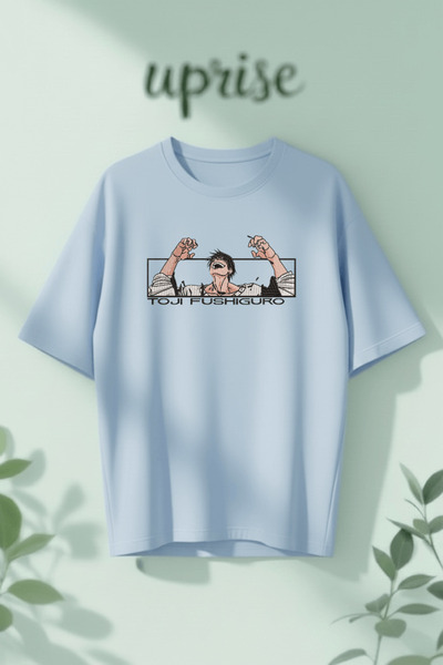 Vordevia Jujutsu Kaisen Toji Fushiguro Printed Cotton Lu Oversized T-Shirt