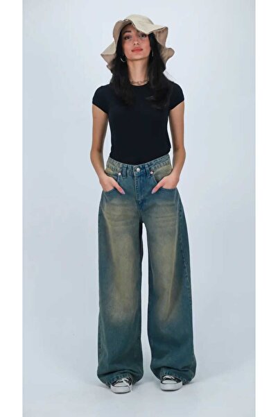EDVESS Retro Style Baggy Jean Pants