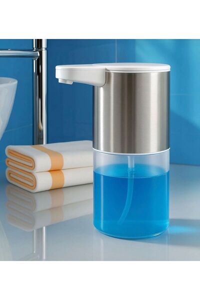 oneblue İNOX METAL PLASTİK SIVI SABUNLUK PİLLİ