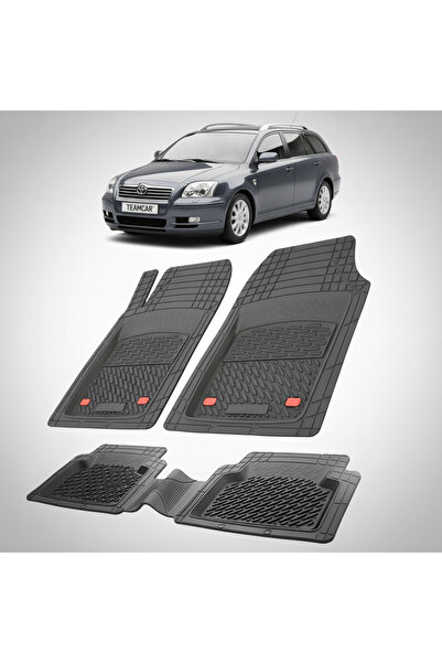 TEAMCAR Πατάκια δαπέδου συμβατά με Toyota Avensis T250 Estate 2003-2006 | Μαύρα