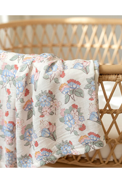 Zezig غطاء فلورين من الموسلين