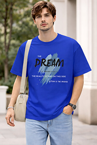 ArtYus تي شيرت The Dream مطبوع قطن ذو قصة مريحة وياقة دائرية للجنسين